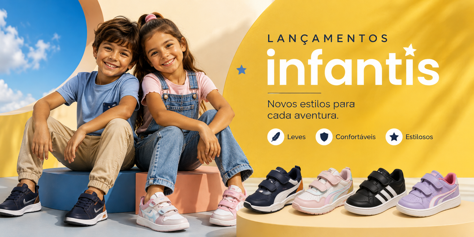 Lançamentos infantis Topada Calçados