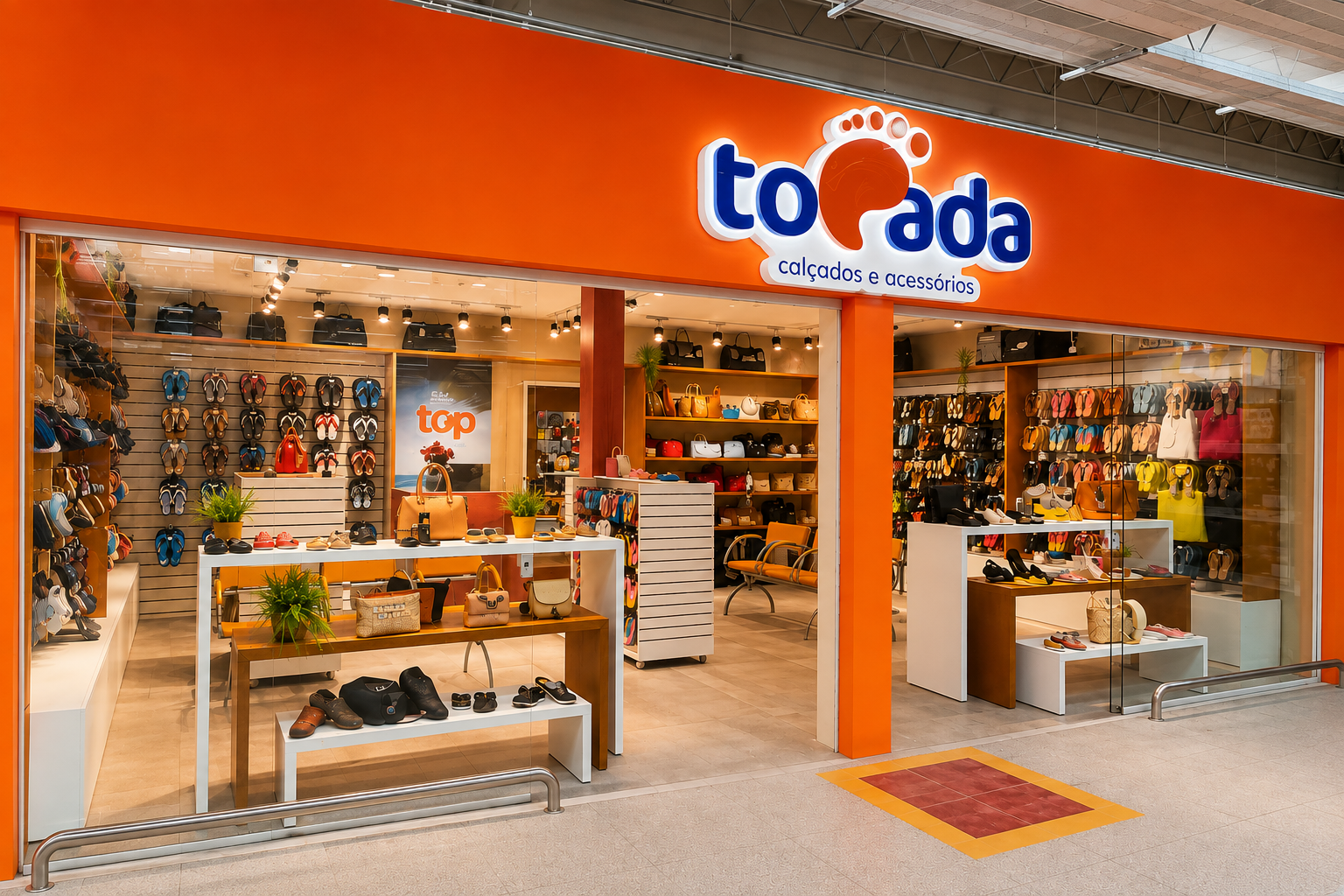 Fachada da Topada Calçados Pontal